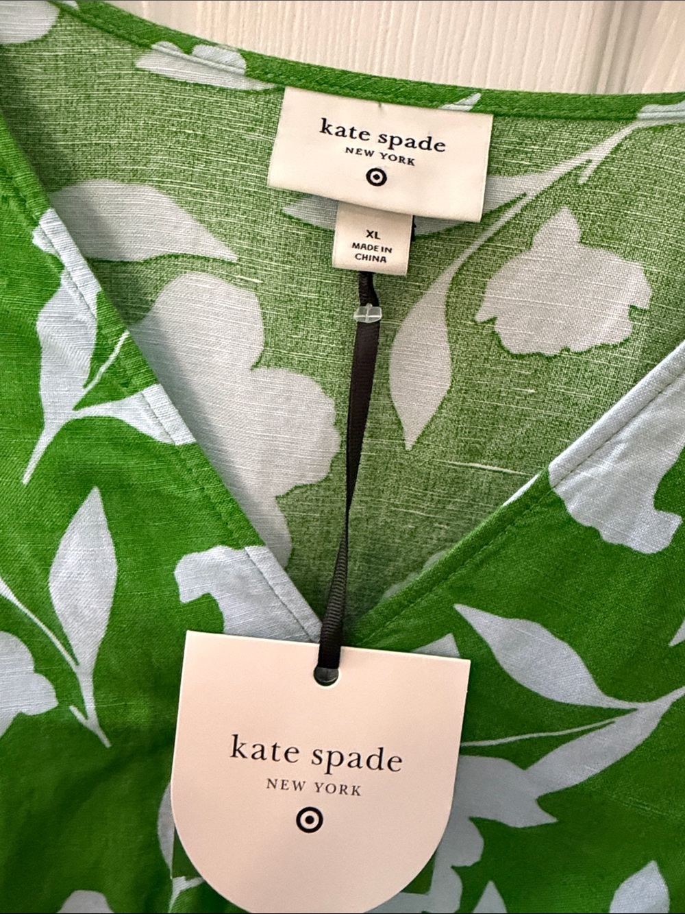 Kate Spade target floral linen dress sz XL - Picture 4 of 6